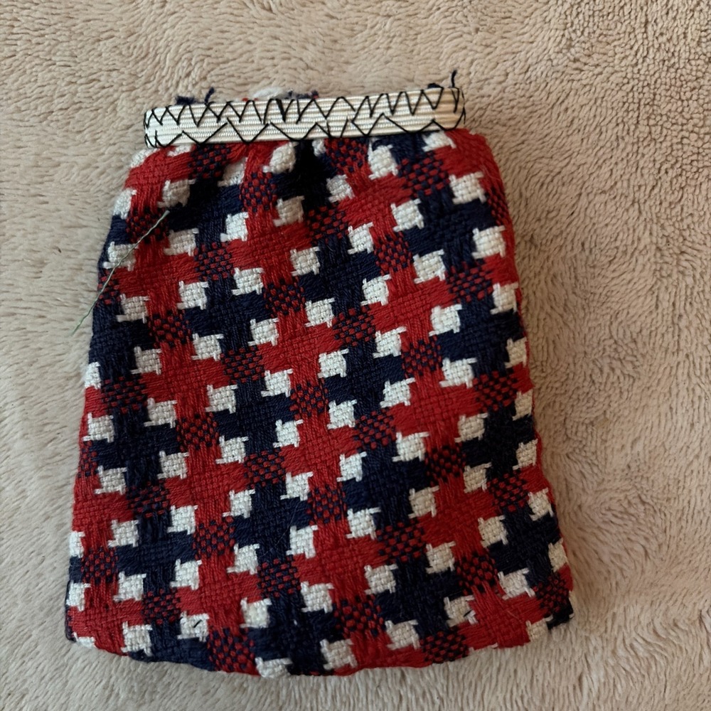 Vintage Barbie Clone Houndstooth Skirt 1960s